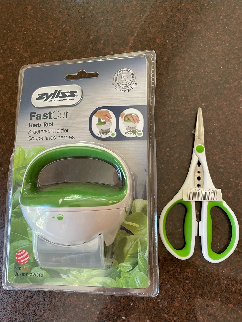 Zyliss FastCut Herb Tool & Matching Herb Snippers Bundle.  Brand New NWT